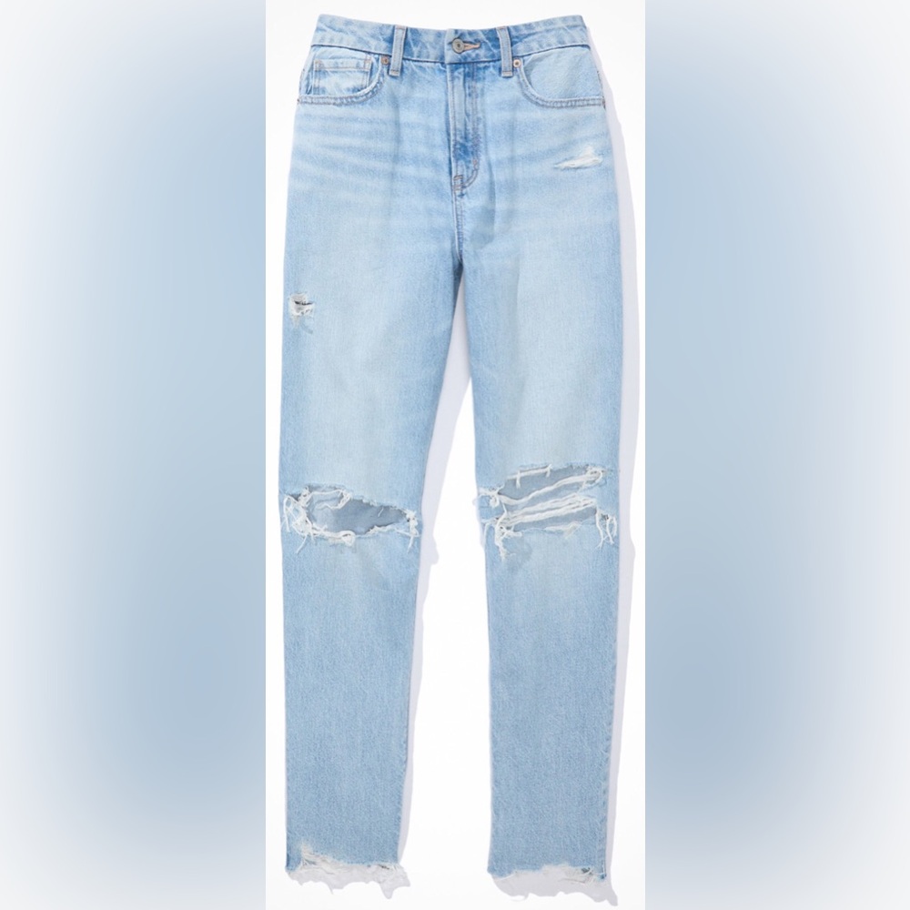 NWT AE strigid ripped mom Jeans size 20 Long